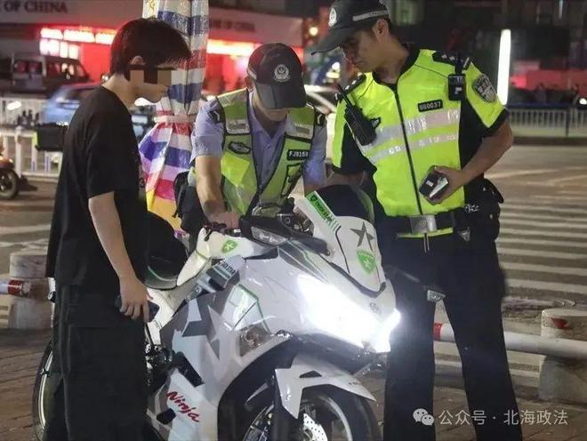 北海研判深挖全链条打击整治“飙车炸街”违法行为(图2)