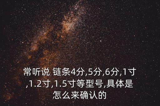 链条规格及尺寸大全摩托车和自行车链条的规格(图1)