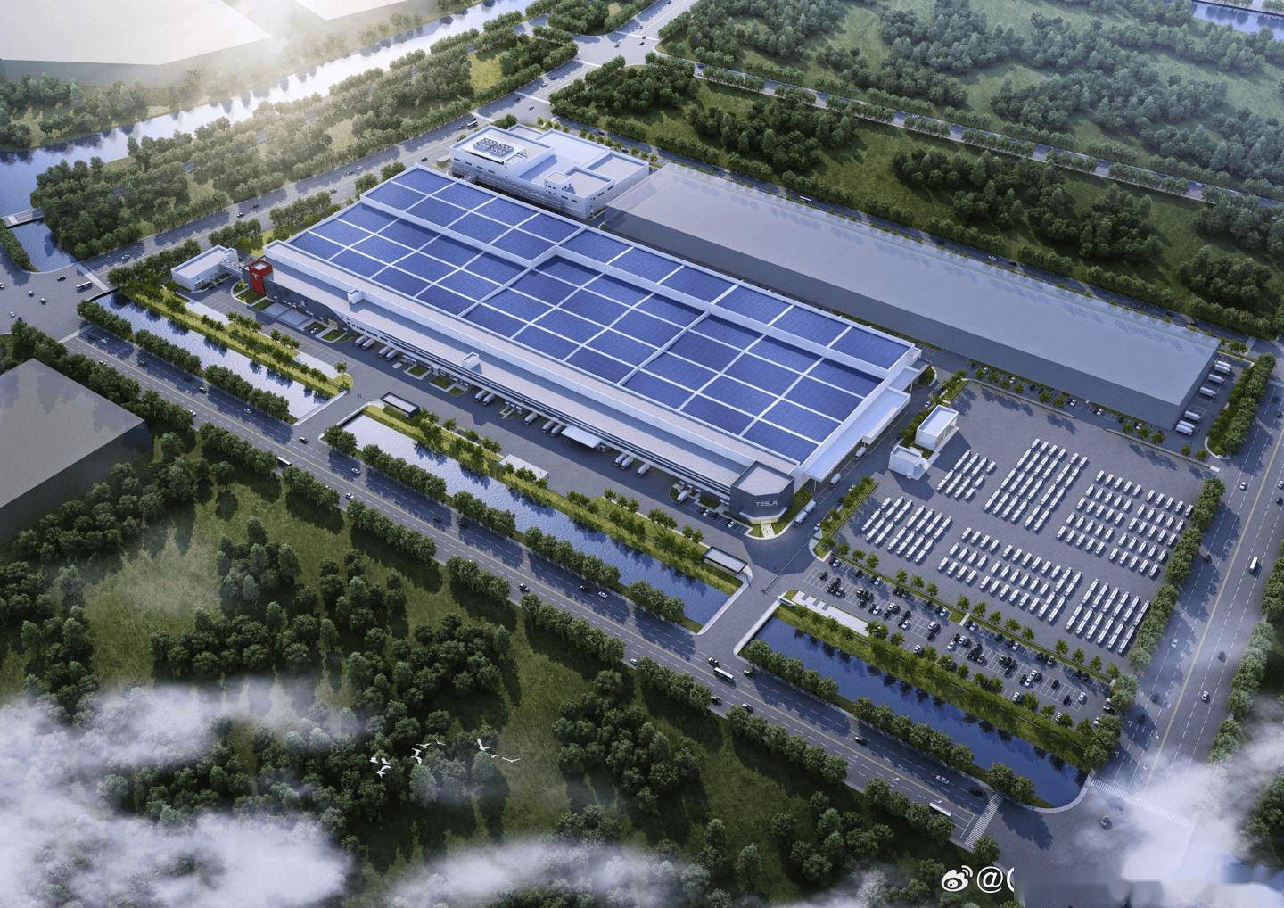 特斯拉上海储能超级工厂建设加速主体厂房进度超六成！(图1)