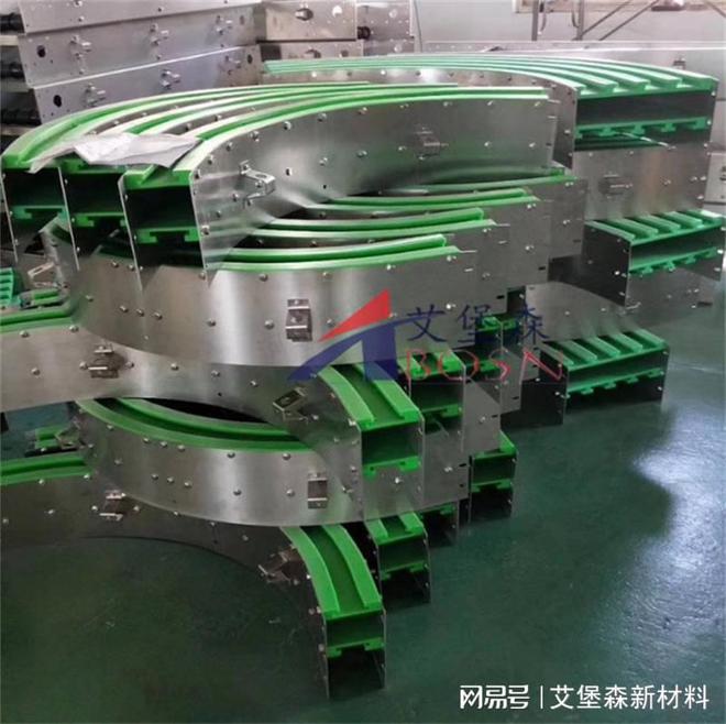 磁性弯道导轨单列多列弯轨超高分子塑料导轨(图1)