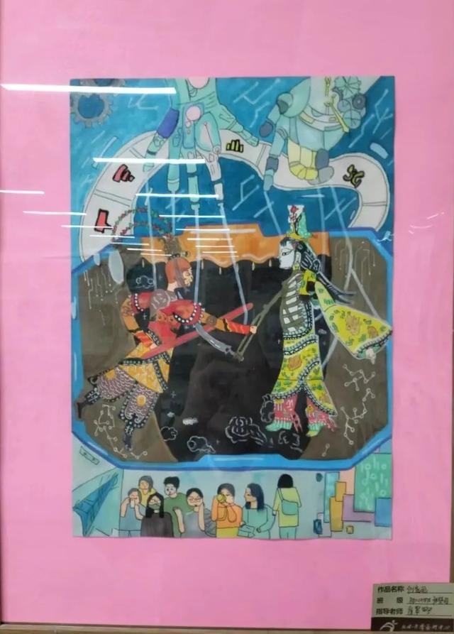 西安市五环中学举行“励耘”文化艺术节之师生美术作品展(图2)