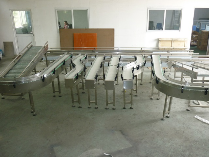 上海塑料链板输送机欢迎来电上海汇阳机械设备供应价格、电话、图片(图2)
