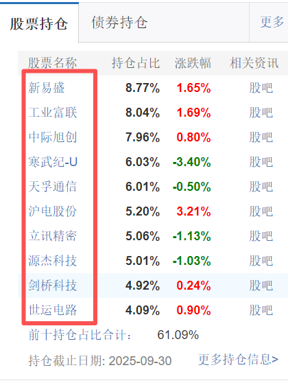 重仓中际旭创、沪电股份红土创新新兴产业全链条捕捉赛道红利(图1)
